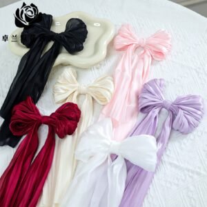 Satin Bow Ribbon for Flower Bouquet Packaging – Pack of 2