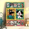 Large Size Cartoon Digital Oil Painting DIY Hand-Painted Coloring Kit