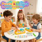 Finger Counting Math Puzzle Toy - Early Childhood Addition & Subtraction Learning Set