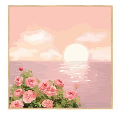 Cross-Border Digital Oil Painting DIY Coloring, Kids Hand-Painted Landscape Tulip Wholesale