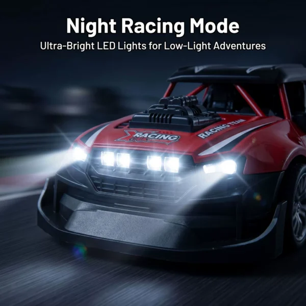Two-Channel Skeleton Remote Control Racing Car with LED Lights