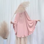 LN1023 Ruffled Cape-Style Headscarf