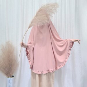 LN1023 وشاح للرأس على شكل كيب مكشكش