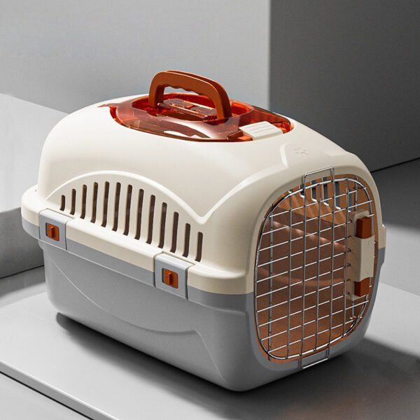Pet Flight Box Air China Shipping Box, Convenient Breathable Anti-Stress Car Travel Cage for Cats and Dogs