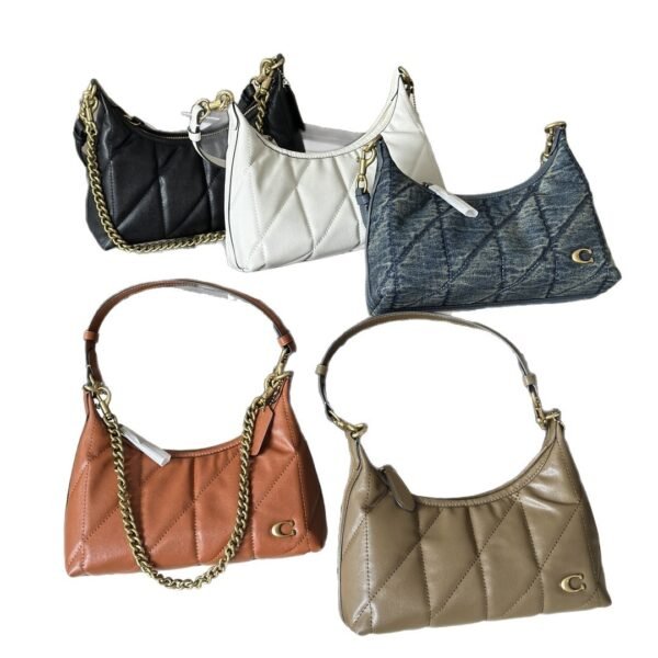 2026 New Quilted Diamond-Pattern Vintage Underarm Bag, Chain Crossbody Bag, High-End Look