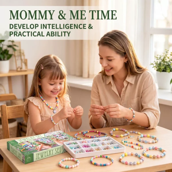 DIY Beaded Jewelry Making Kit for Kids