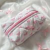 Bow & Rose Makeup Bag - Large Capacity Travel Cosmetic & Toiletry Pouch