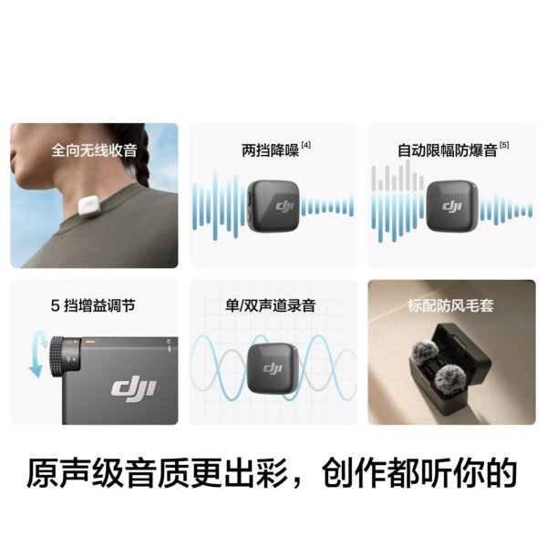 O1CN01yA7Wcm2FWlNVnGbKF_2222579028888-0-cib.jpg DJI Mic Mini Wireless Noise-Cancelling Microphone