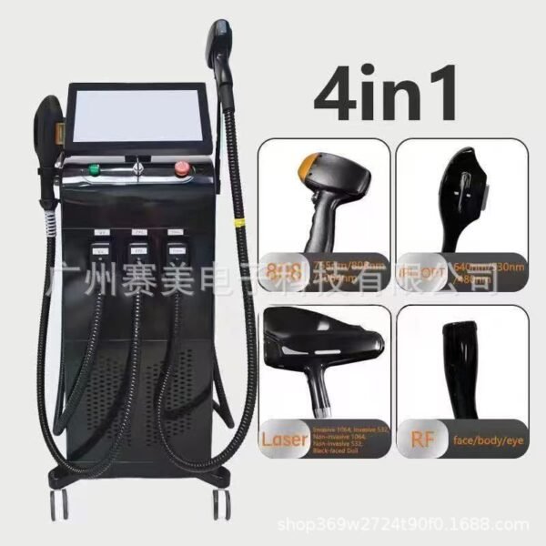 4-in-1 Four-Wavelength Diode Laser Hair Removal Machine