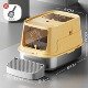 Stainless Steel Cat Litter Box, Fully Enclosed, Removable, Easy to Clean, Large Anti-Splash and Odor-Proof