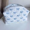 Bow & Rose Makeup Bag - Large Capacity Travel Cosmetic & Toiletry Pouch