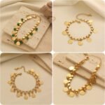 Cross-Border Vintage Gold-Plated Middle Eastern Ethnic Style 18K Bracelet, Heavy-Duty Handmade Chain