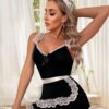 Cross-Border Foreign Trade European and American New Sexy Lingerie Sexy Women's Maid Sexy Uniform Suit Wholesale