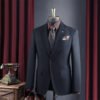High-End Suit for Men, Pure Gray, Wrinkle-Resistant, Slightly Elastic, Formal Wear, Groom, Wedding, Best Man, Suit Set for Men