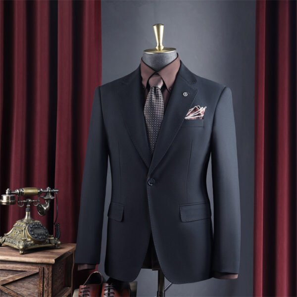 High-End Suit for Men, Pure Gray, Wrinkle-Resistant, Slightly Elastic, Formal Wear, Groom, Wedding, Best Man, Suit Set for Men