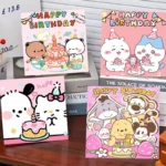 Happy Birthday Digital Oil Painting DIY Kit, Handmade Coloring Decorative Art