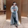 O1CN01z2IhKs1QPqtxONMmG_2218191011969-0-cib LN098 Loose-Fitting Oversized Satin Cardigan with Lantern Sleeves