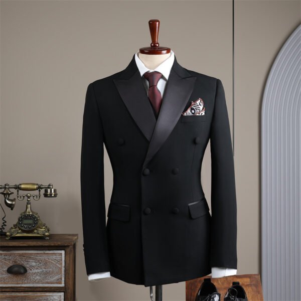 2025 Double-Row Men's Groom Wedding Dress Groomsmen Business Suit