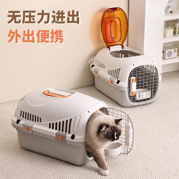 New Pet Flight Box Air China Air Transport Box Convenient Breathable Travel Cage for Cats and Dogs