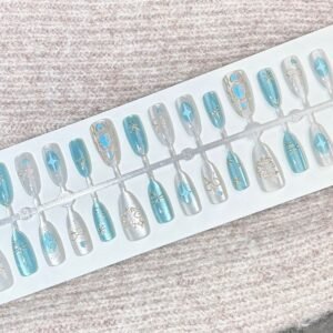 WY803 Aurora Cat Eye Gold-Plated Wearable Nails