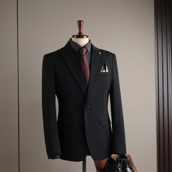 Men's Suits, Slim-Fit Korean-Style Professional Suits, Men's Business Formal Wear, High-Quality Groom's Wedding Attire, Ready Stock