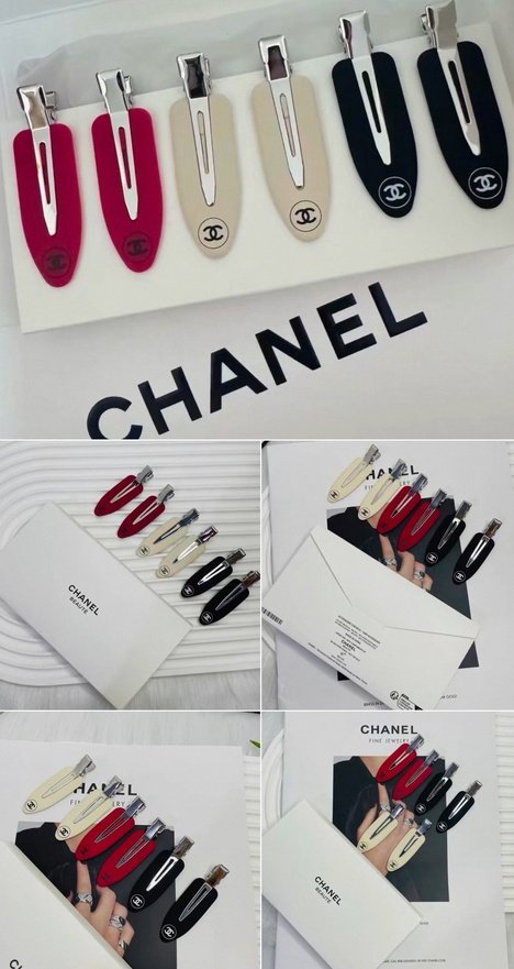 Chanel Style Hair Clip Set
