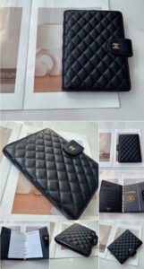 Chanel Style Quilted A5 Notebook Cover