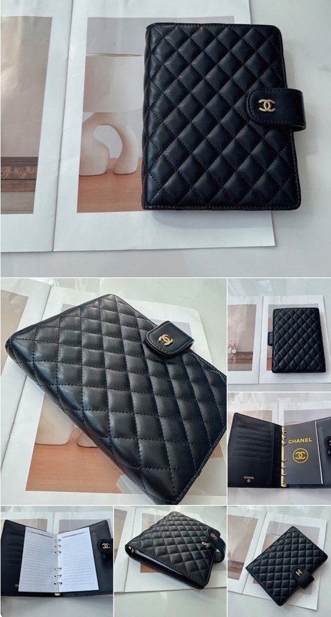 Chanel Style Quilted A5 Notebook Cover