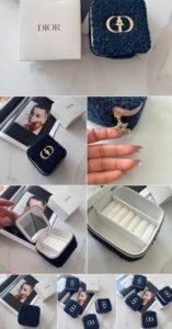 Dior Style Tweed Jewelry Box