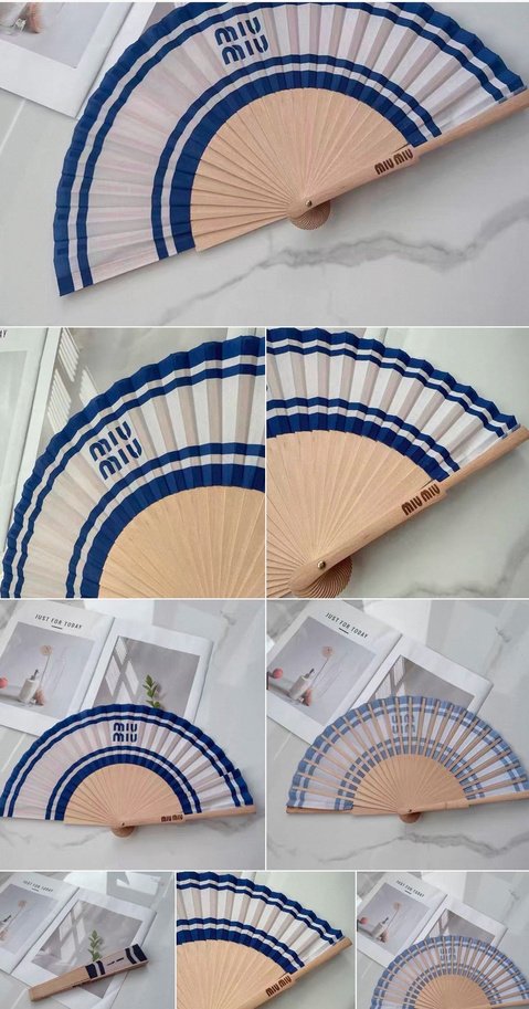 Miu Miu Style Folding Fan