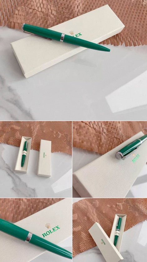 Rolex Style Green Metal Signature Pen