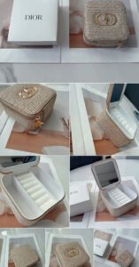 Dior Style Gold Jewelry Box