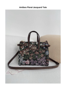 Antibes Floral Jacquard Tote