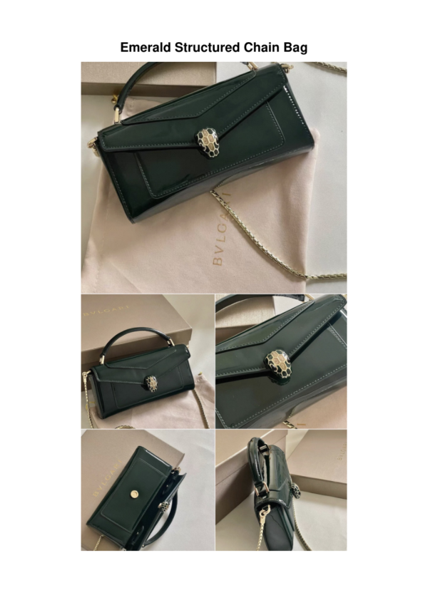 Emerald-Structured-Chain-Bag Emerald Structured Chain Bag