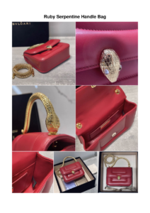 Ruby Serpentine Handle Bag