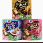 Hemali Bear Cookies 80g - Indonesia Imported, Kids Sandwich Biscuits
