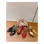 Lace-Strap High-Heel Mules