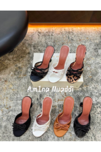 Lace-Strap High-Heel Mules