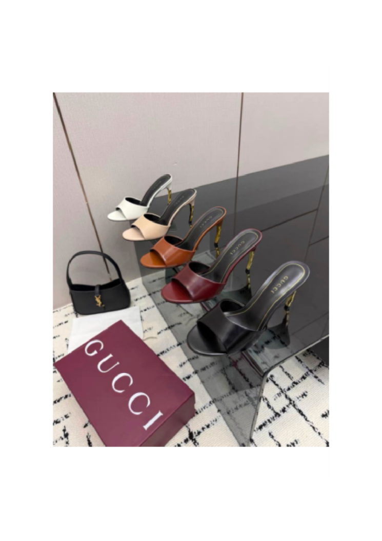 Studded Flat Slide Sandals
