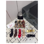 Multi-Color Open-Toe Slide Heels