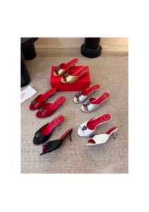 Crystal Strap High-Heel Sandals (Premium)