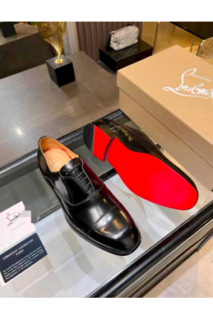 Red-Sole Leather Oxford Shoes