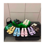 Multi-Color Woven Heeled Mules