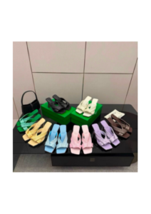 Multi-Color Woven Heeled Mules