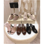 Classic Buckle Heeled Mules
