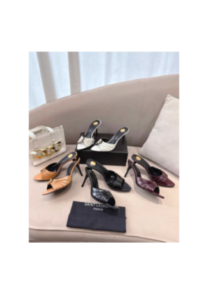 Minimalist Heeled Slide Sandals