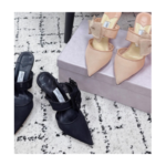 Shearling-Lined Slip-On Mules