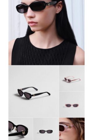 Slim Oval Acetate Fashion Eyewear - 04