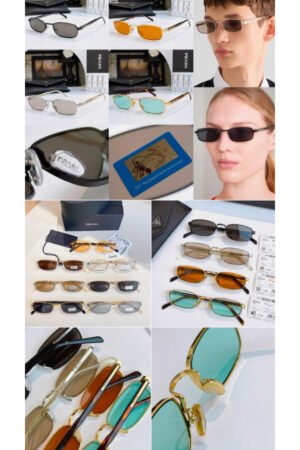 Minimal Rectangular Metal-Frame Fashion Eyewear - 31