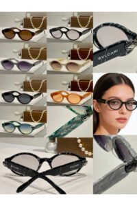 Rounded Mixed-Material Fashion Eyewear – 39